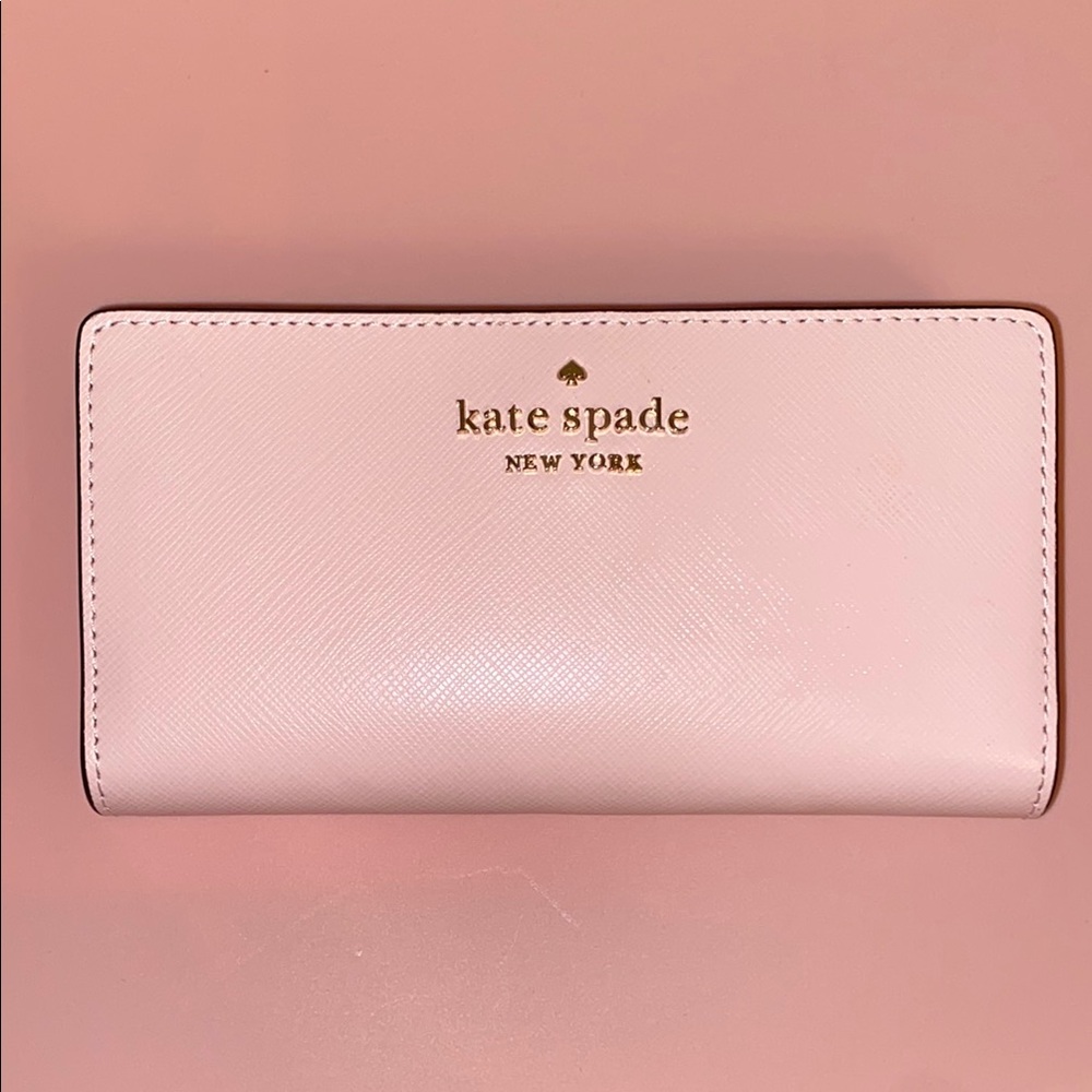 Kate Spade Pink Large Fold Wallet